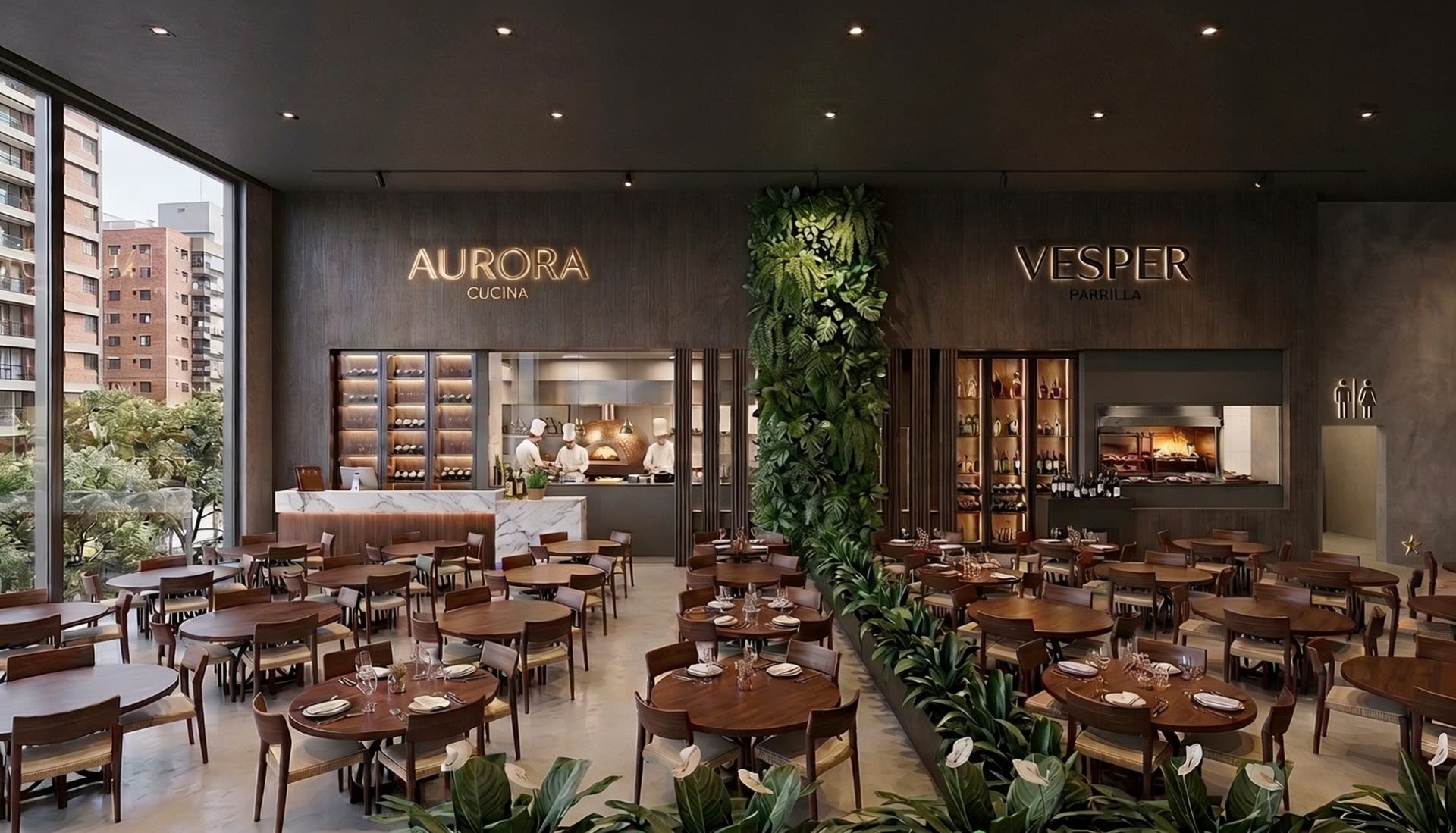 Pavimento 2 · Aurora Cucina e Vesper Parrilla